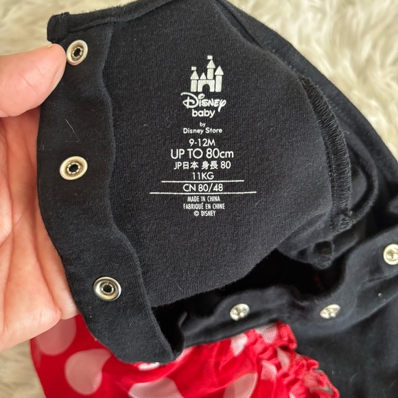 Disney Baby Black and Red Minnie Mouse Outfit size 9-12 months - Picture 5 of 5